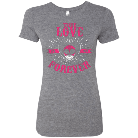 T-Shirts Premium Heather / Small True Love Forever Pink Women's Triblend T-Shirt