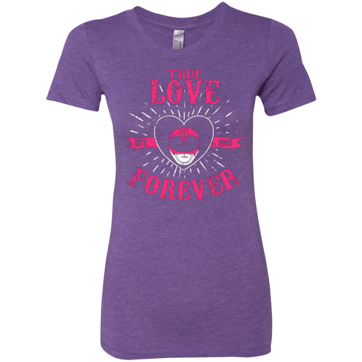 T-Shirts Purple Rush / Small True Love Forever Pink Women's Triblend T-Shirt