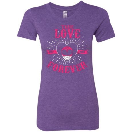 T-Shirts Purple Rush / Small True Love Forever Pink Women's Triblend T-Shirt