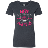 T-Shirts Vintage Navy / Small True Love Forever Pink Women's Triblend T-Shirt