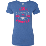 T-Shirts Vintage Royal / Small True Love Forever Pink Women's Triblend T-Shirt