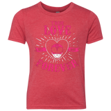 T-Shirts Vintage Red / YXS True Love Forever Pink Youth Triblend T-Shirt