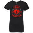 T-Shirts Black / YXS True Love Forever Quinn Girls Premium T-Shirt