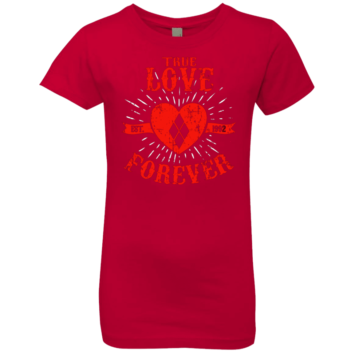 T-Shirts Red / YXS True Love Forever Quinn Girls Premium T-Shirt