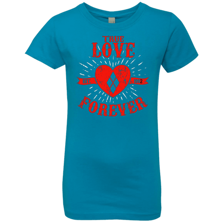 T-Shirts Turquoise / YXS True Love Forever Quinn Girls Premium T-Shirt