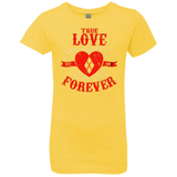 T-Shirts Vibrant Yellow / YXS True Love Forever Quinn Girls Premium T-Shirt