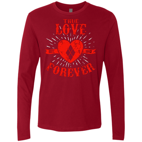 T-Shirts Cardinal / Small True Love Forever Quinn Men's Premium Long Sleeve