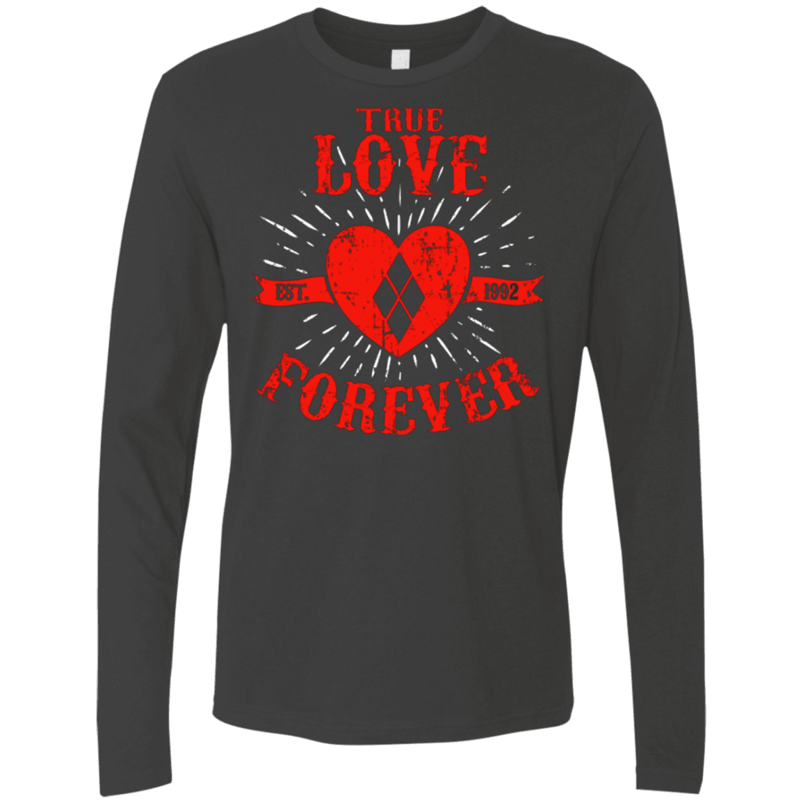 T-Shirts Heavy Metal / Small True Love Forever Quinn Men's Premium Long Sleeve