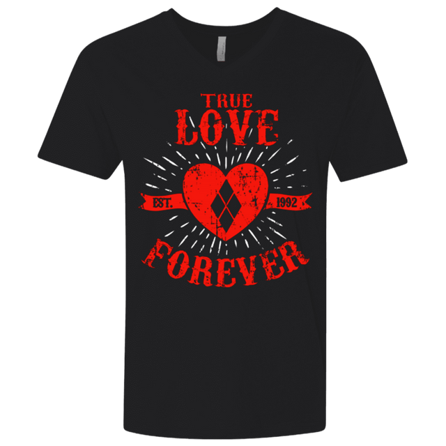 T-Shirts Black / X-Small True Love Forever Quinn Men's Premium V-Neck