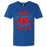 T-Shirts Royal / X-Small True Love Forever Quinn Men's Premium V-Neck