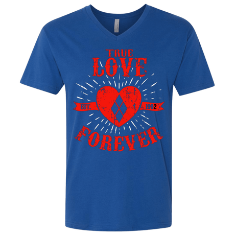 T-Shirts Royal / X-Small True Love Forever Quinn Men's Premium V-Neck