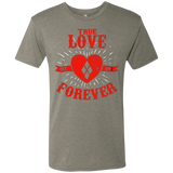 T-Shirts Venetian Grey / Small True Love Forever Quinn Men's Triblend T-Shirt