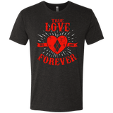 T-Shirts Vintage Black / Small True Love Forever Quinn Men's Triblend T-Shirt