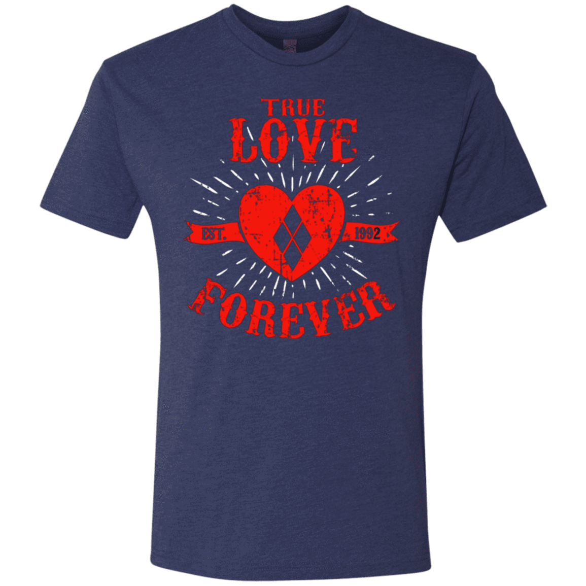 T-Shirts Vintage Navy / Small True Love Forever Quinn Men's Triblend T-Shirt