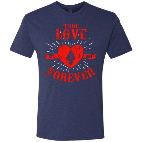 T-Shirts Vintage Navy / Small True Love Forever Quinn Men's Triblend T-Shirt