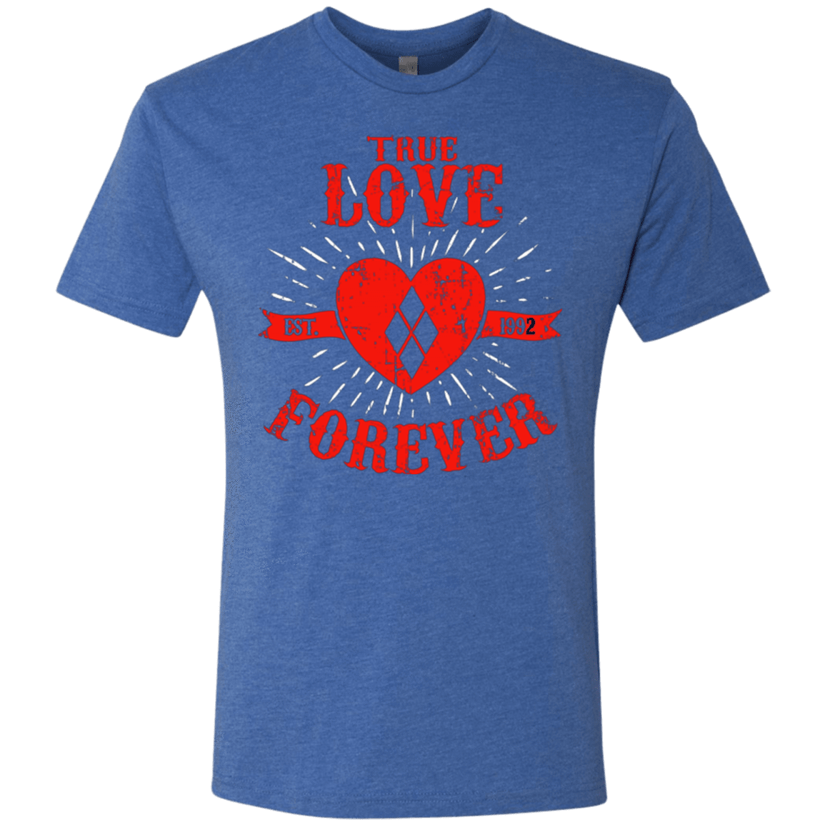 T-Shirts Vintage Royal / Small True Love Forever Quinn Men's Triblend T-Shirt