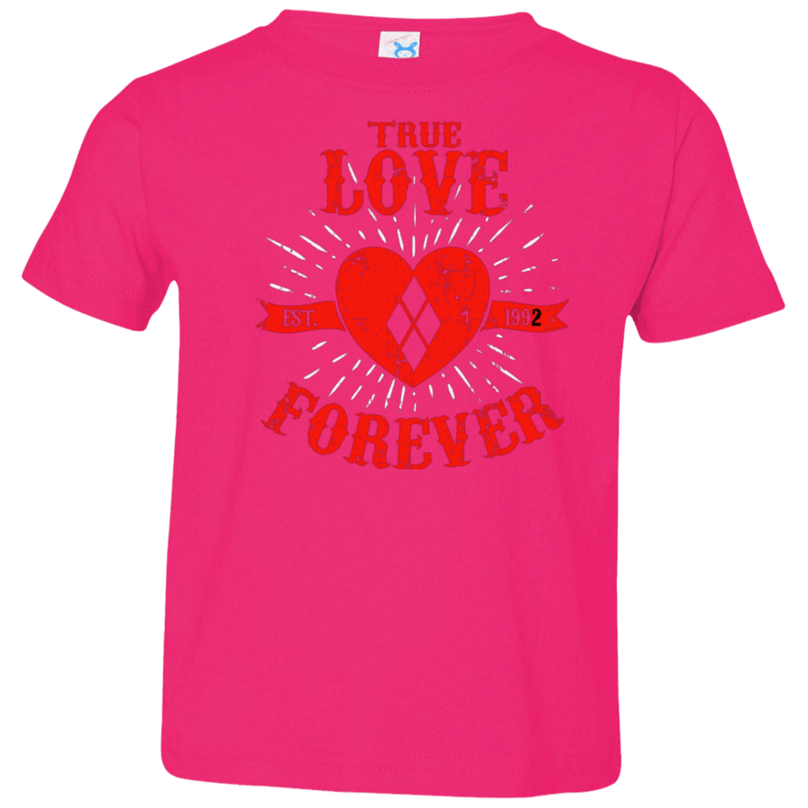 T-Shirts Hot Pink / 2T True Love Forever Quinn Toddler Premium T-Shirt