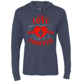 T-Shirts Vintage Navy / X-Small True Love Forever Quinn Triblend Long Sleeve Hoodie Tee