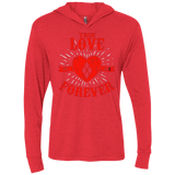 T-Shirts Vintage Red / X-Small True Love Forever Quinn Triblend Long Sleeve Hoodie Tee