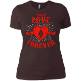 T-Shirts Dark Chocolate / X-Small True Love Forever Quinn Women's Premium T-Shirt