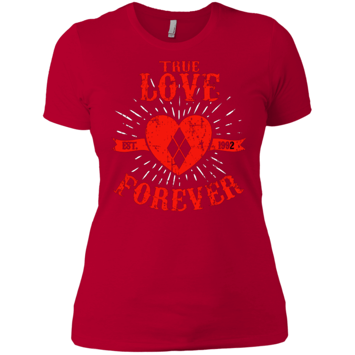 T-Shirts Red / X-Small True Love Forever Quinn Women's Premium T-Shirt