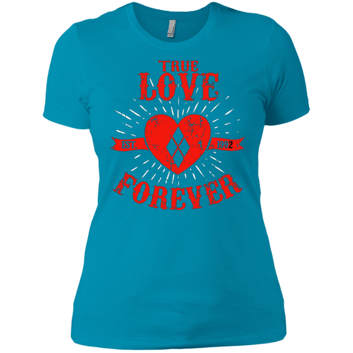 T-Shirts Turquoise / X-Small True Love Forever Quinn Women's Premium T-Shirt