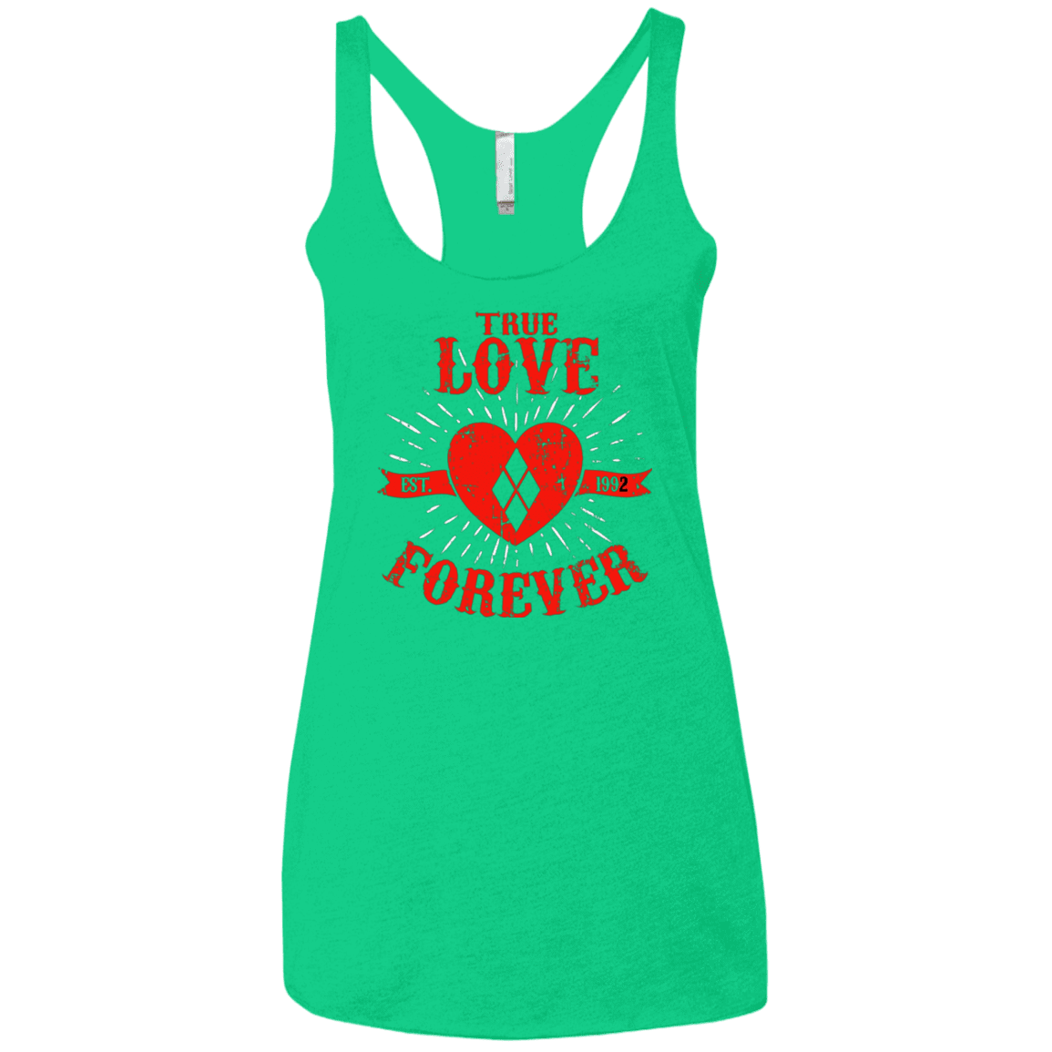 T-Shirts Envy / X-Small True Love Forever Quinn Women's Triblend Racerback Tank