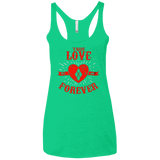 T-Shirts Envy / X-Small True Love Forever Quinn Women's Triblend Racerback Tank