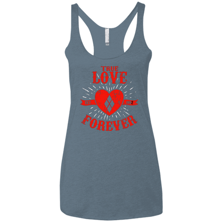 T-Shirts Indigo / X-Small True Love Forever Quinn Women's Triblend Racerback Tank