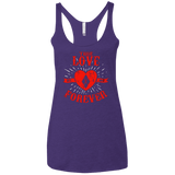 T-Shirts Purple / X-Small True Love Forever Quinn Women's Triblend Racerback Tank