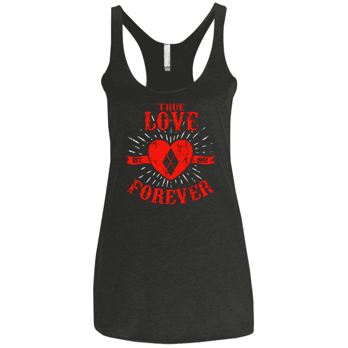 T-Shirts Vintage Black / X-Small True Love Forever Quinn Women's Triblend Racerback Tank