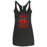 T-Shirts Vintage Black / X-Small True Love Forever Quinn Women's Triblend Racerback Tank
