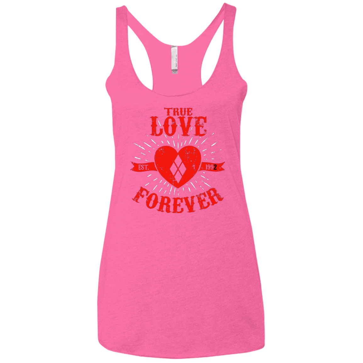 T-Shirts Vintage Pink / X-Small True Love Forever Quinn Women's Triblend Racerback Tank