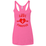 T-Shirts Vintage Pink / X-Small True Love Forever Quinn Women's Triblend Racerback Tank