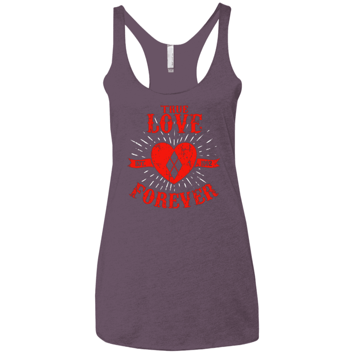 T-Shirts Vintage Purple / X-Small True Love Forever Quinn Women's Triblend Racerback Tank