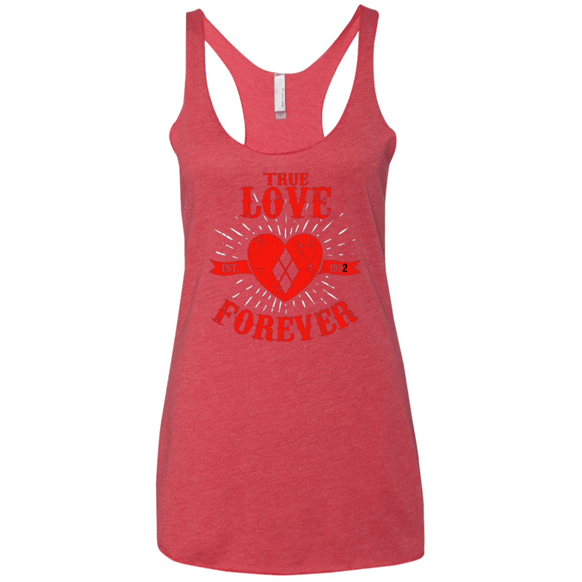T-Shirts Vintage Red / X-Small True Love Forever Quinn Women's Triblend Racerback Tank