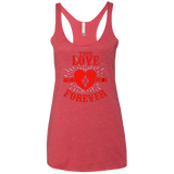 T-Shirts Vintage Red / X-Small True Love Forever Quinn Women's Triblend Racerback Tank