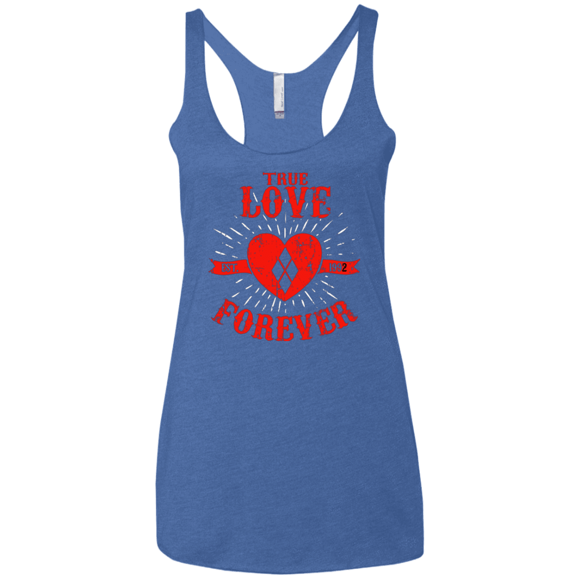 T-Shirts Vintage Royal / X-Small True Love Forever Quinn Women's Triblend Racerback Tank