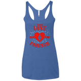 T-Shirts Vintage Royal / X-Small True Love Forever Quinn Women's Triblend Racerback Tank