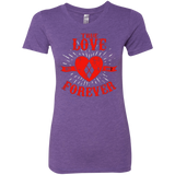T-Shirts Purple Rush / Small True Love Forever Quinn Women's Triblend T-Shirt