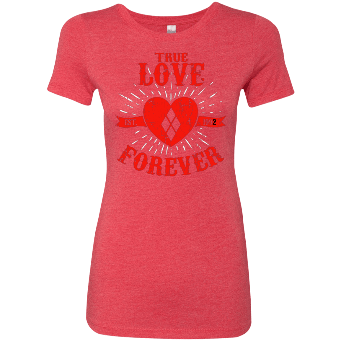 T-Shirts Vintage Red / Small True Love Forever Quinn Women's Triblend T-Shirt