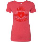 T-Shirts Vintage Red / Small True Love Forever Quinn Women's Triblend T-Shirt