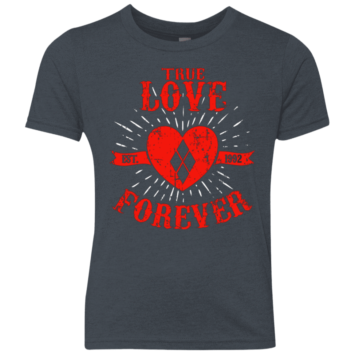 T-Shirts Vintage Navy / YXS True Love Forever Quinn Youth Triblend T-Shirt
