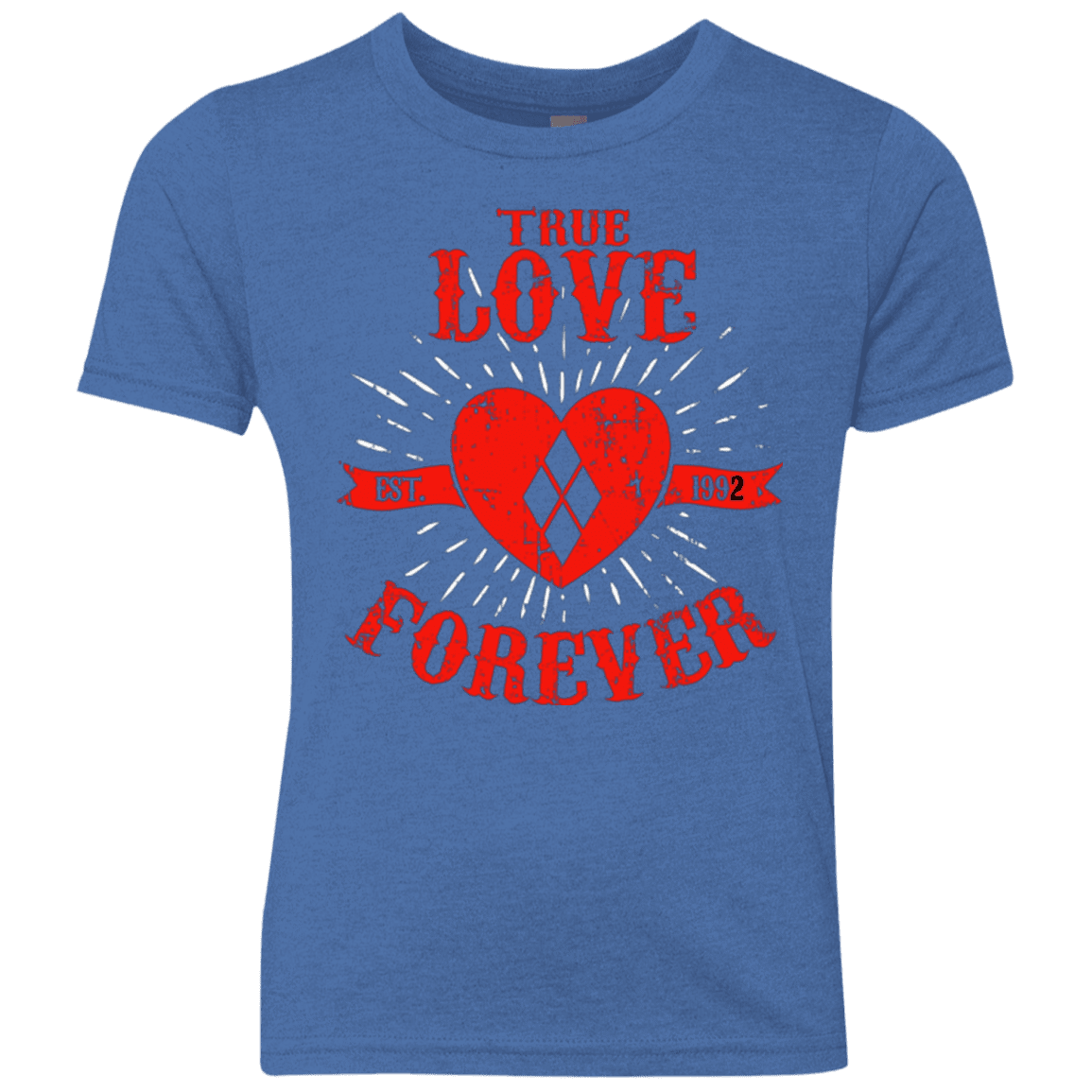 T-Shirts Vintage Royal / YXS True Love Forever Quinn Youth Triblend T-Shirt