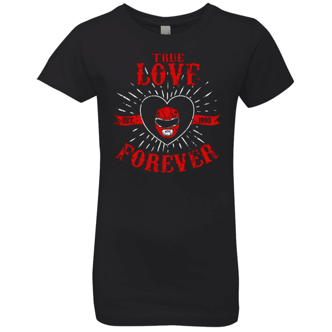 T-Shirts Black / YXS True Love Forever Red Girls Premium T-Shirt