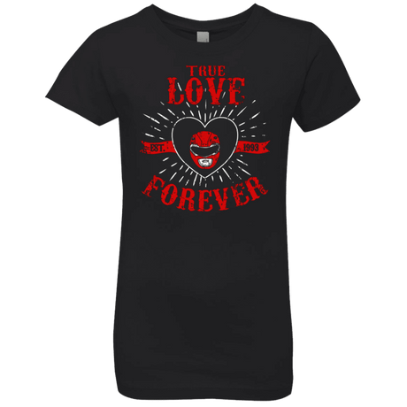 T-Shirts Black / YXS True Love Forever Red Girls Premium T-Shirt