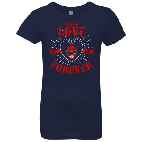 T-Shirts Midnight Navy / YXS True Love Forever Red Girls Premium T-Shirt