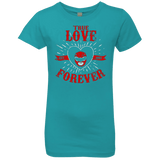 T-Shirts Tahiti Blue / YXS True Love Forever Red Girls Premium T-Shirt