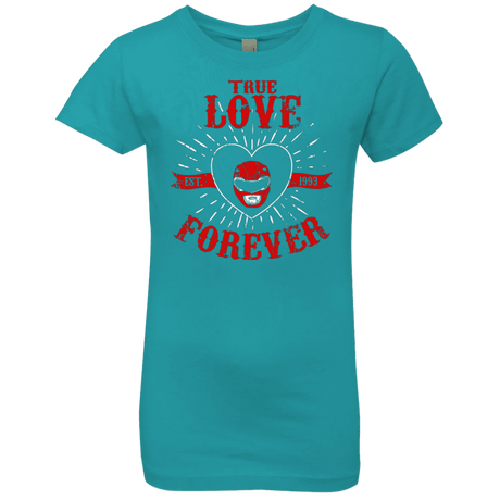 T-Shirts Tahiti Blue / YXS True Love Forever Red Girls Premium T-Shirt