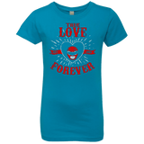 T-Shirts Turquoise / YXS True Love Forever Red Girls Premium T-Shirt